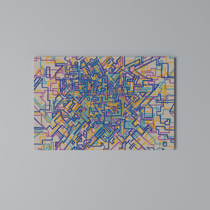 MEMORIES MAP Horizontal Canvas Print