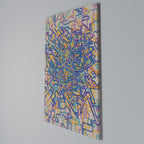 MEMORIES MAP Vertical Canvas Print