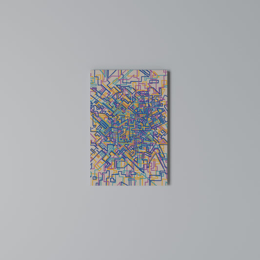 MEMORIES MAP Vertical Canvas Print