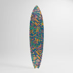 MEMORIES MAP Surfboard Decorative Panel