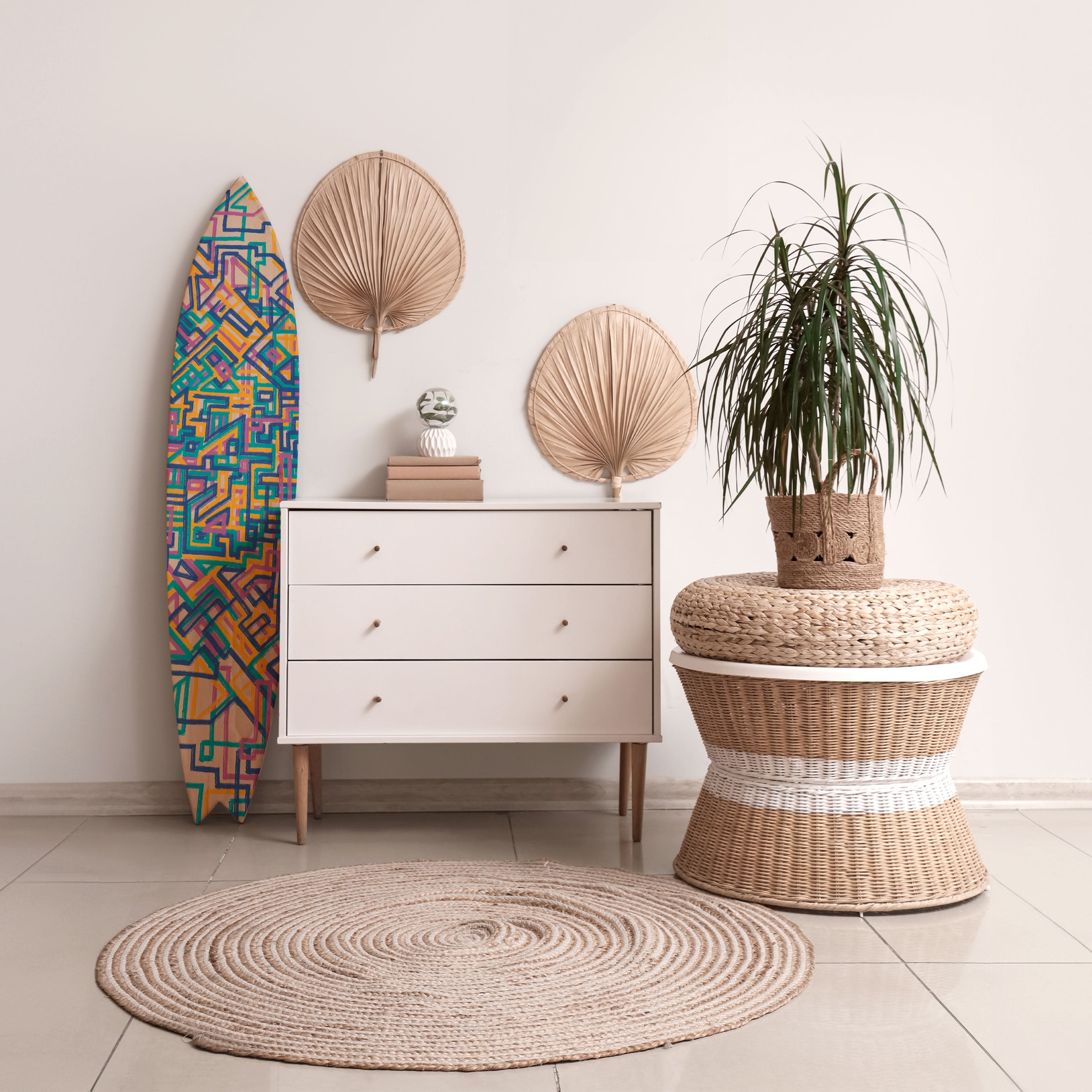 MEMORIES MAP Deko-Surfboard