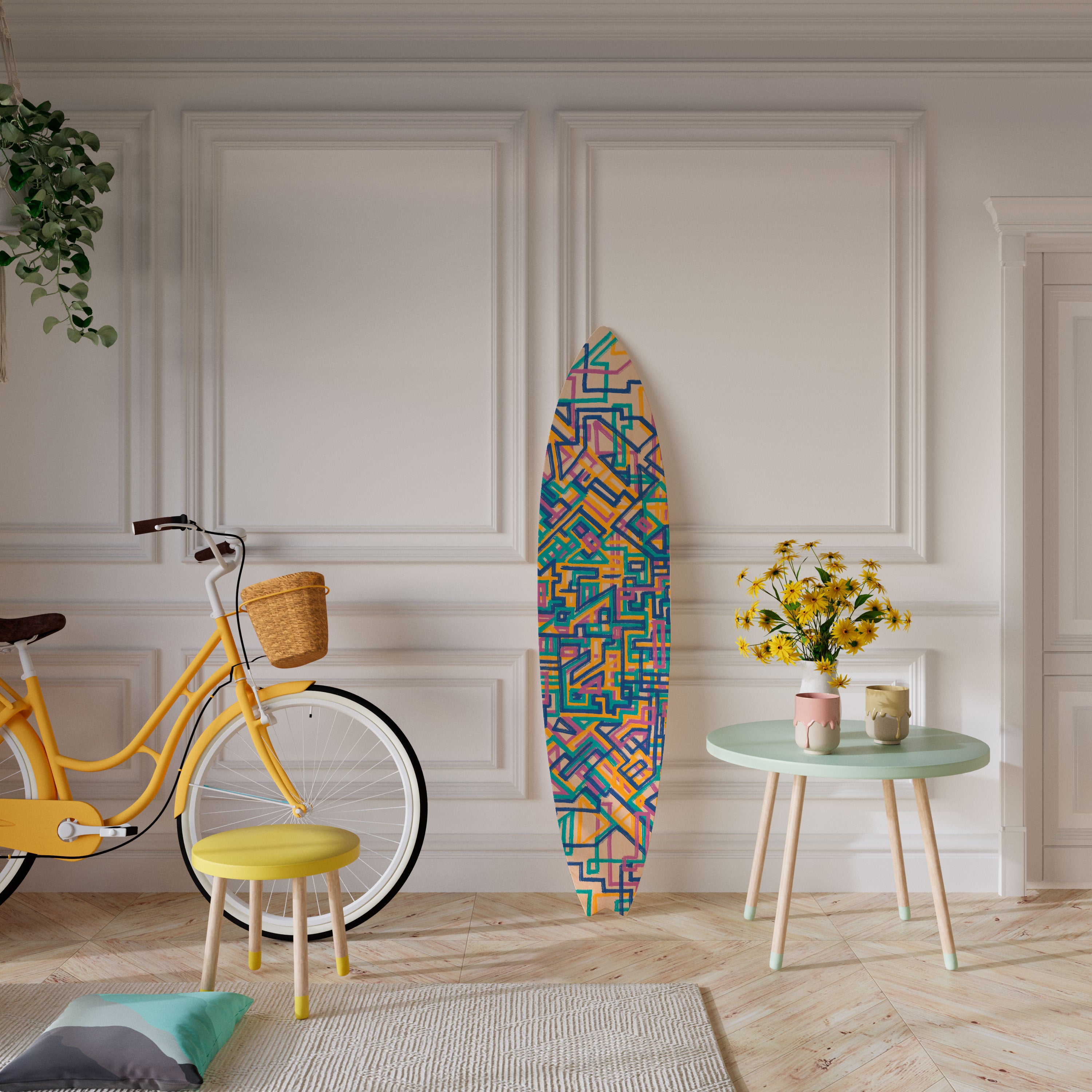 MEMORIES MAP Deko-Surfboard