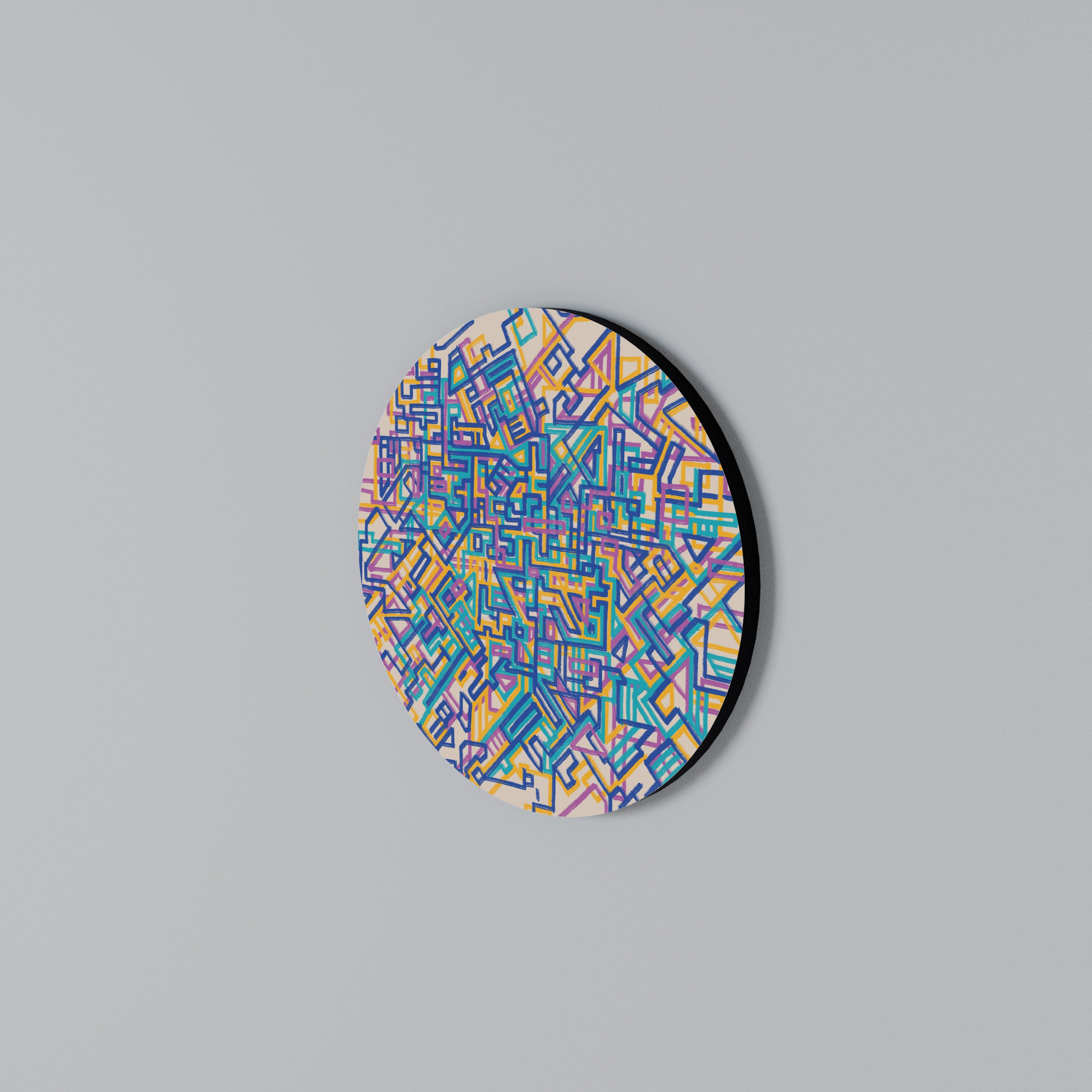 MEMORIES MAP Rundes Wandbild