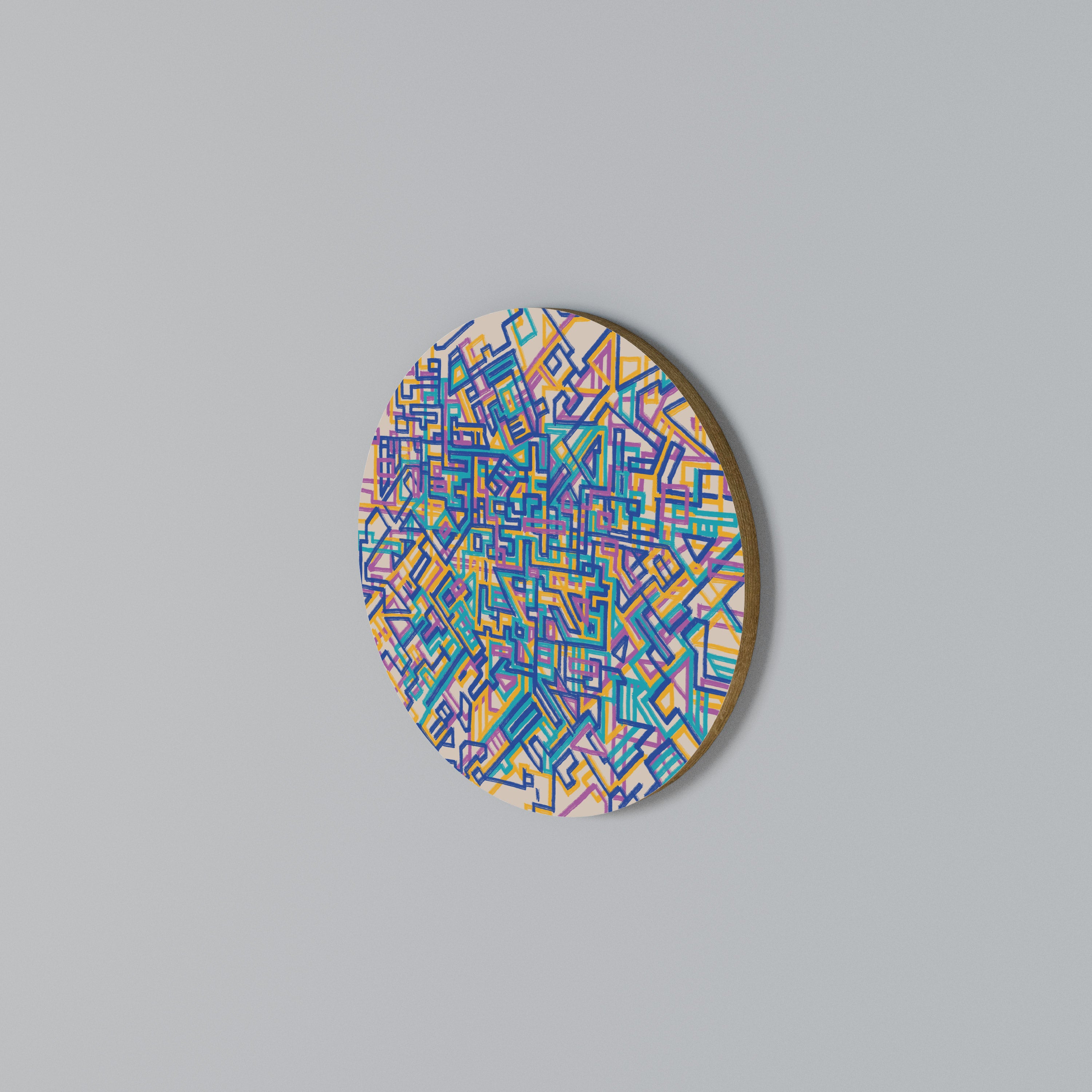 MEMORIES MAP Rundes Wandbild