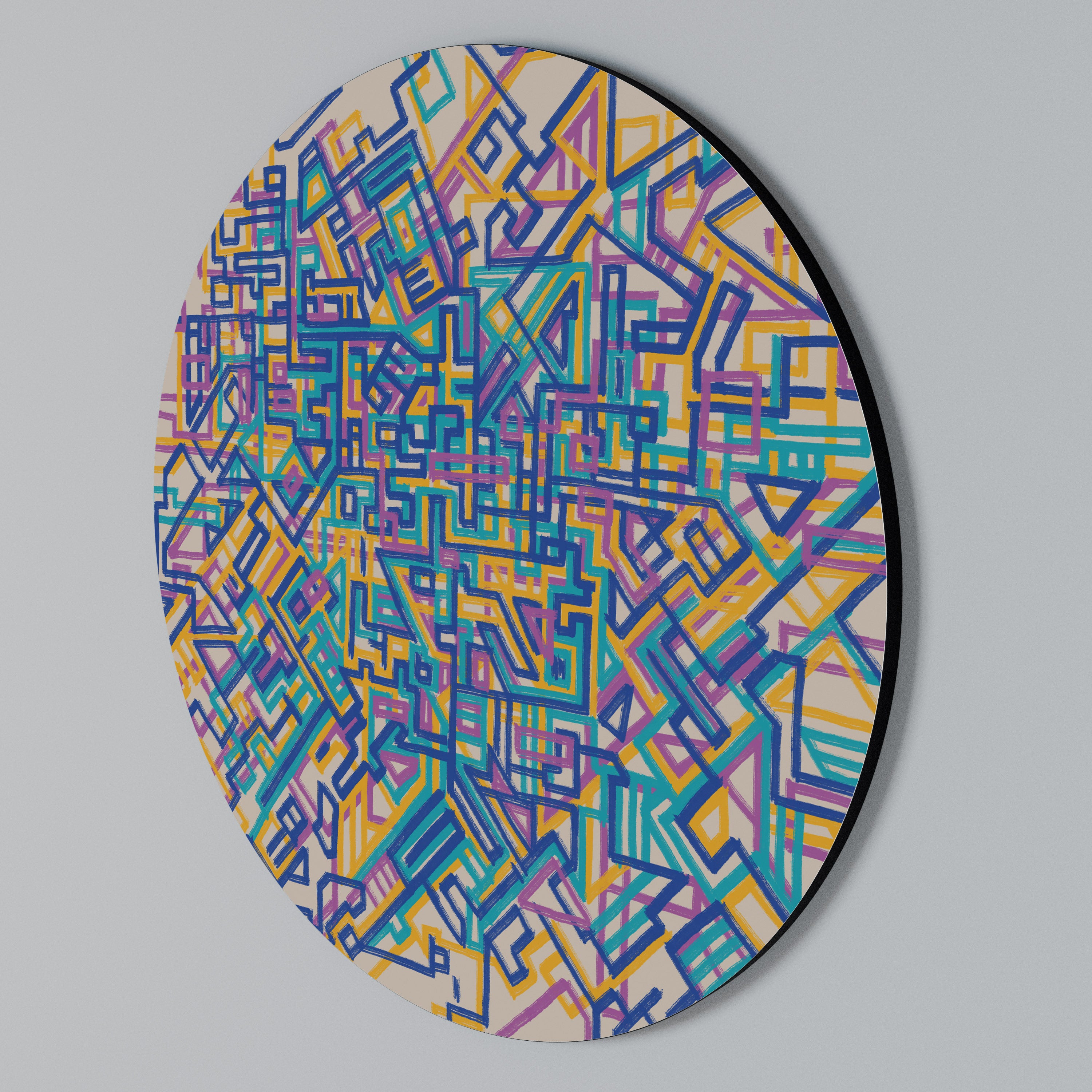 MEMORIES MAP Rundes Wandbild