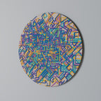 MEMORIES MAP Runde Wanddekoration Ø 69 cm