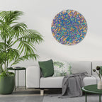 MEMORIES MAP Runde Wanddekoration Ø 69 cm