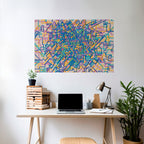 MEMORIES MAP Selbstklebendes Horizontal-Poster