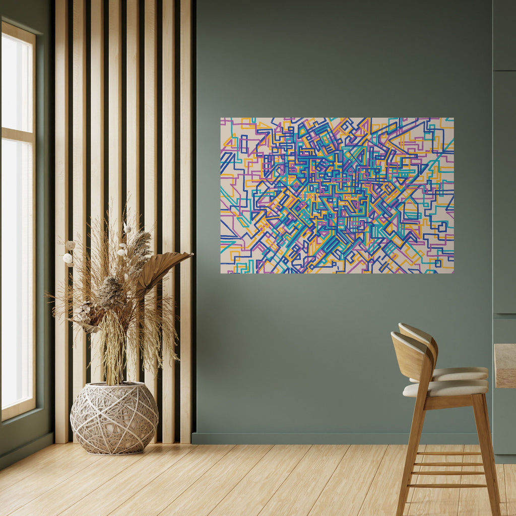 MEMORIES MAP Selbstklebendes Horizontal-Poster