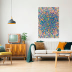 MEMORIES MAP Selbstklebendes Poster - Hochformat