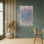 MEMORIES MAP Selbstklebendes Poster - Hochformat