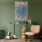 MEMORIES MAP Selbstklebendes Poster - Hochformat