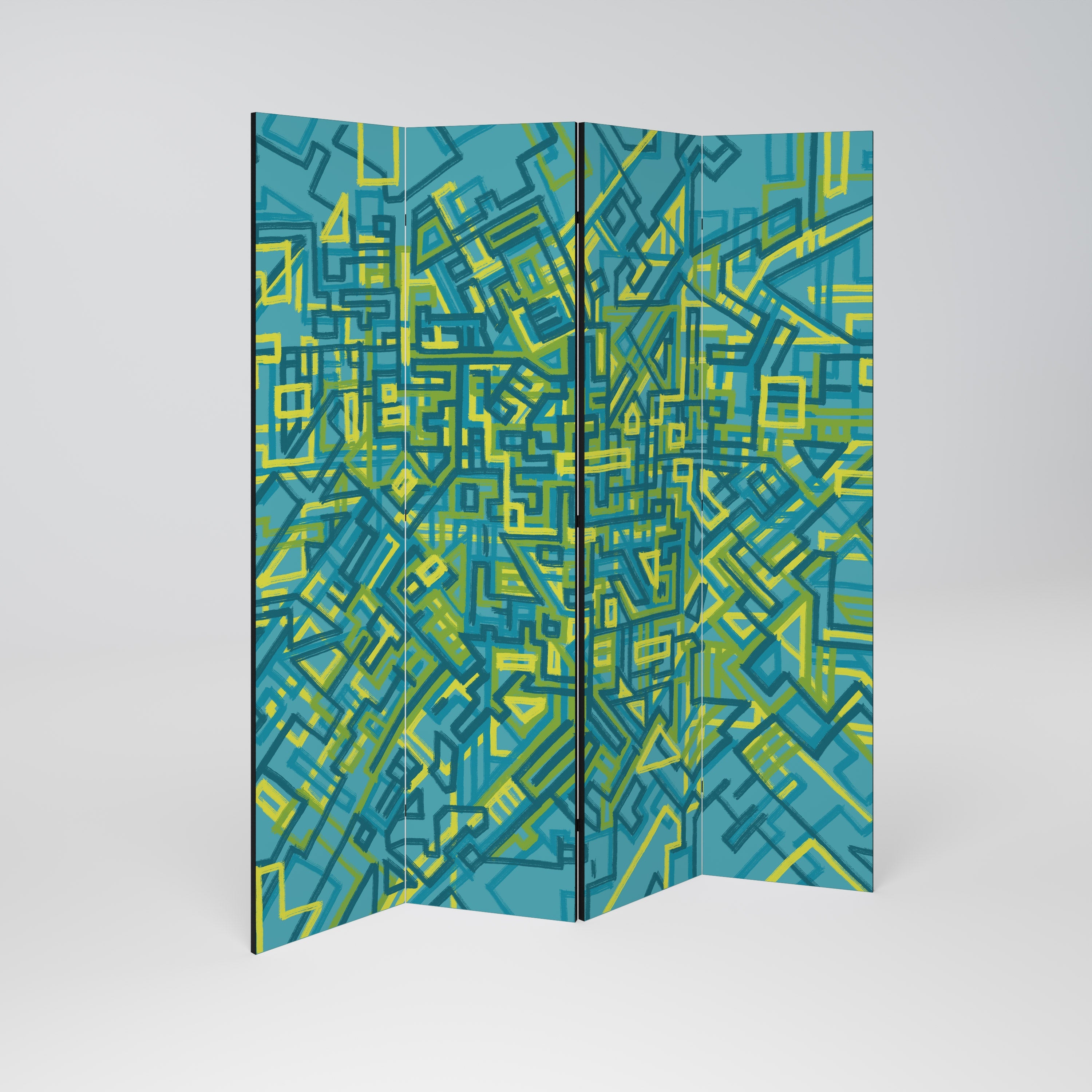 NOSTALGIC MEMORIES Dekorativer 4-teiliger Raumteiler