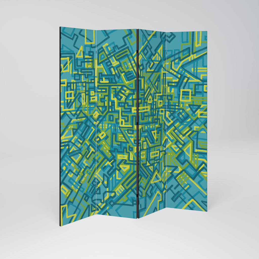 NOSTALGIC MEMORIES Dekorativer 4-teiliger Raumteiler