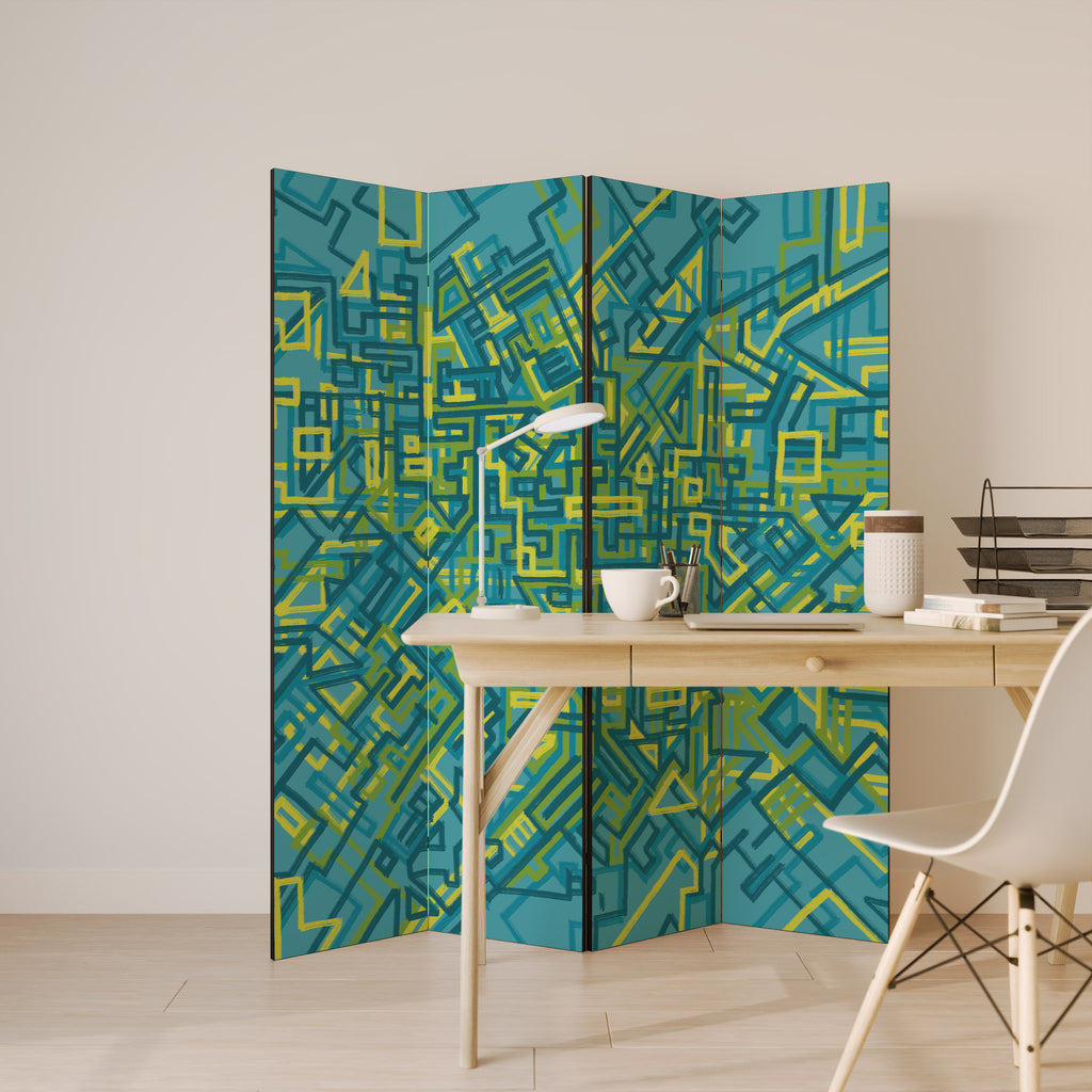 NOSTALGIC MEMORIES 4-Panel Room Divider
