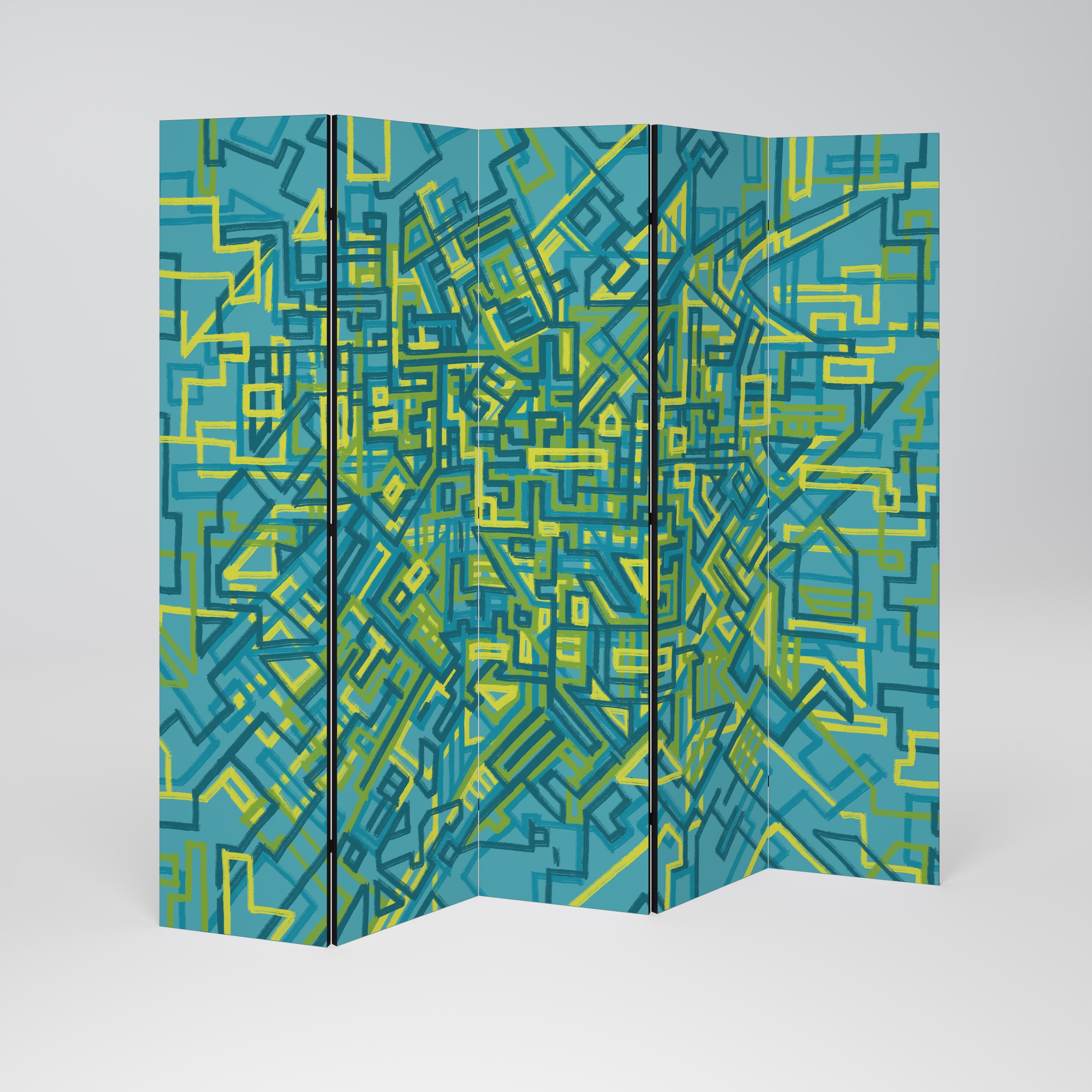 NOSTALGIC MEMORIES 5-teiliger Paravent