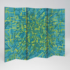 NOSTALGIC MEMORIES Dekorativer Paravent - 6-teilig