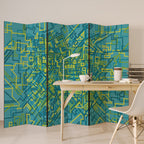 NOSTALGIC MEMORIES 6-Panel Room Divider