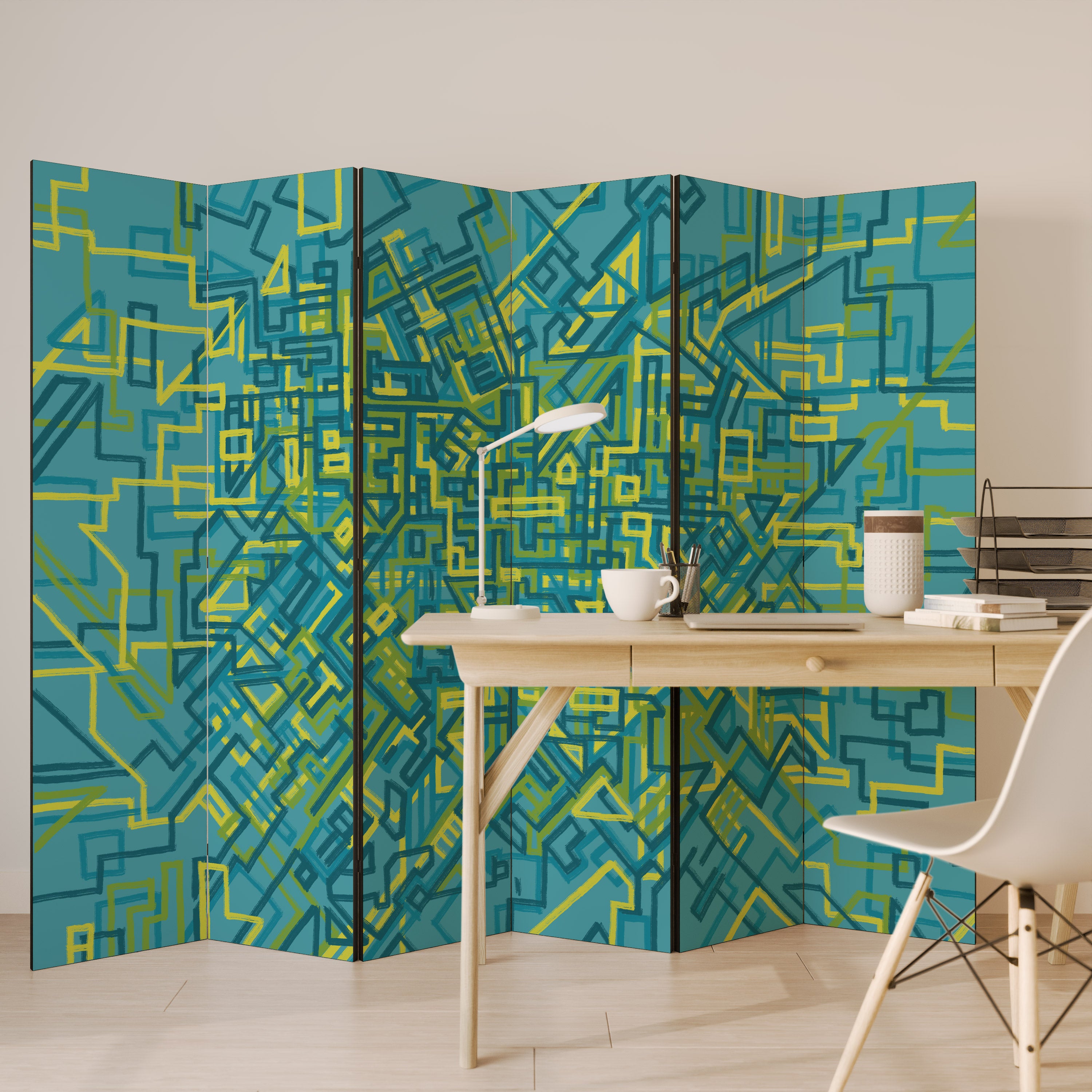 NOSTALGIC MEMORIES 6-Panel Room Divider