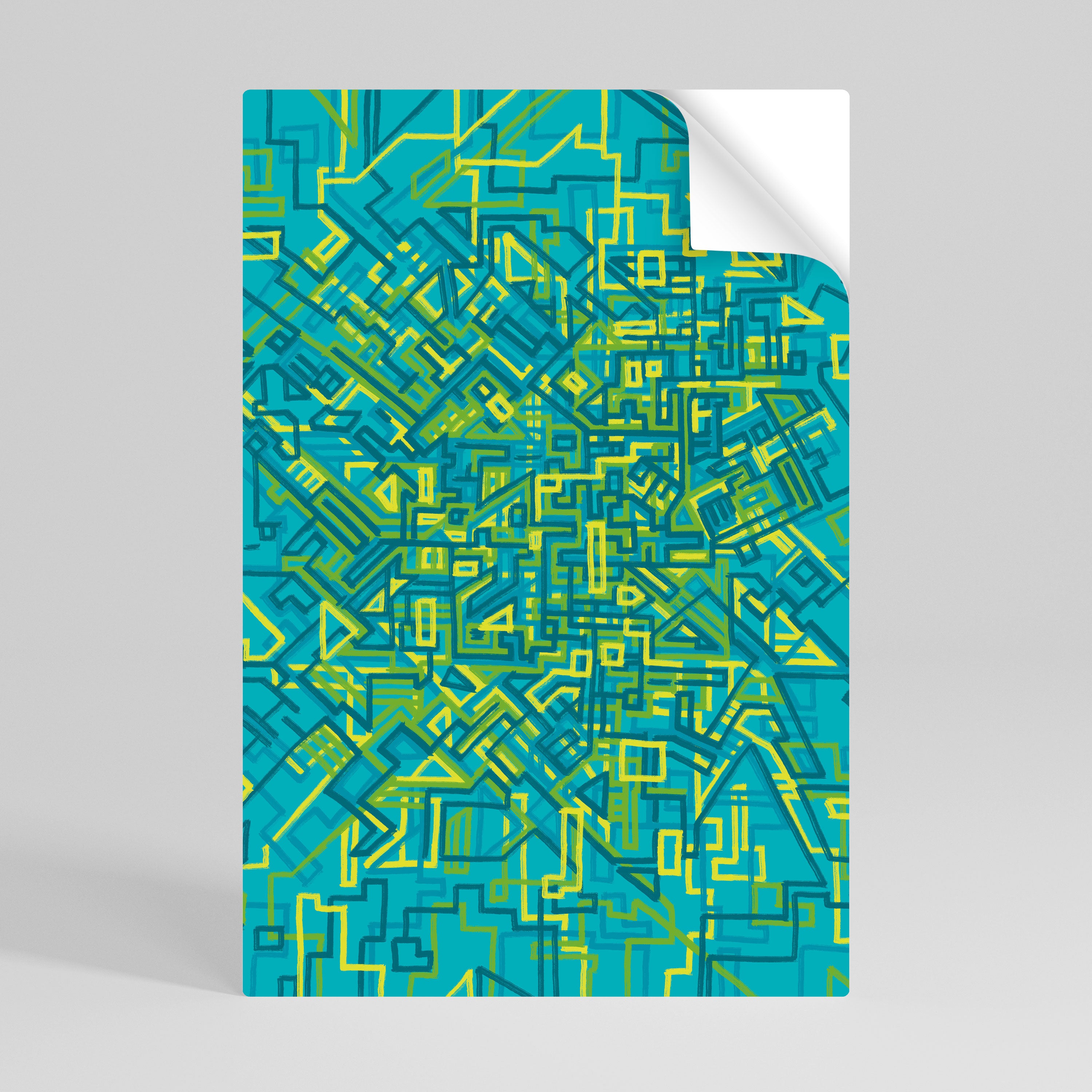 NOSTALGIC MEMORIES Selbstklebendes Poster - Hochformat