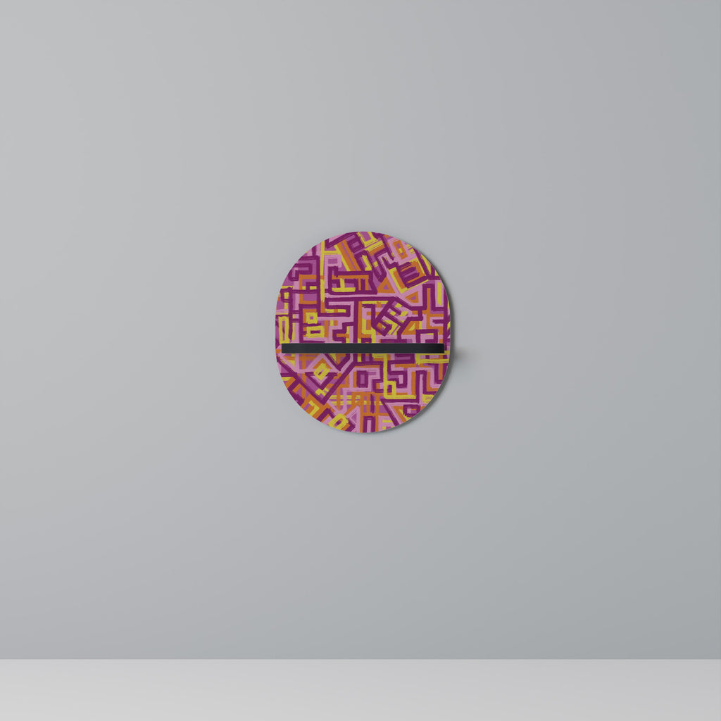 LOVELY MEMORIES Ovales Kunstregal in Schwarz