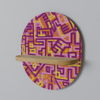 LOVELY MEMORIES Ovales Kunstregal in Eiche-Optik