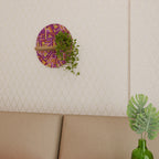 LOVELY MEMORIES Ovales Kunstregal in Eiche-Optik