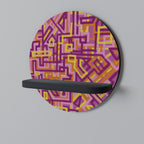 LOVELY MEMORIES Rundes Kunstregal in Schwarz