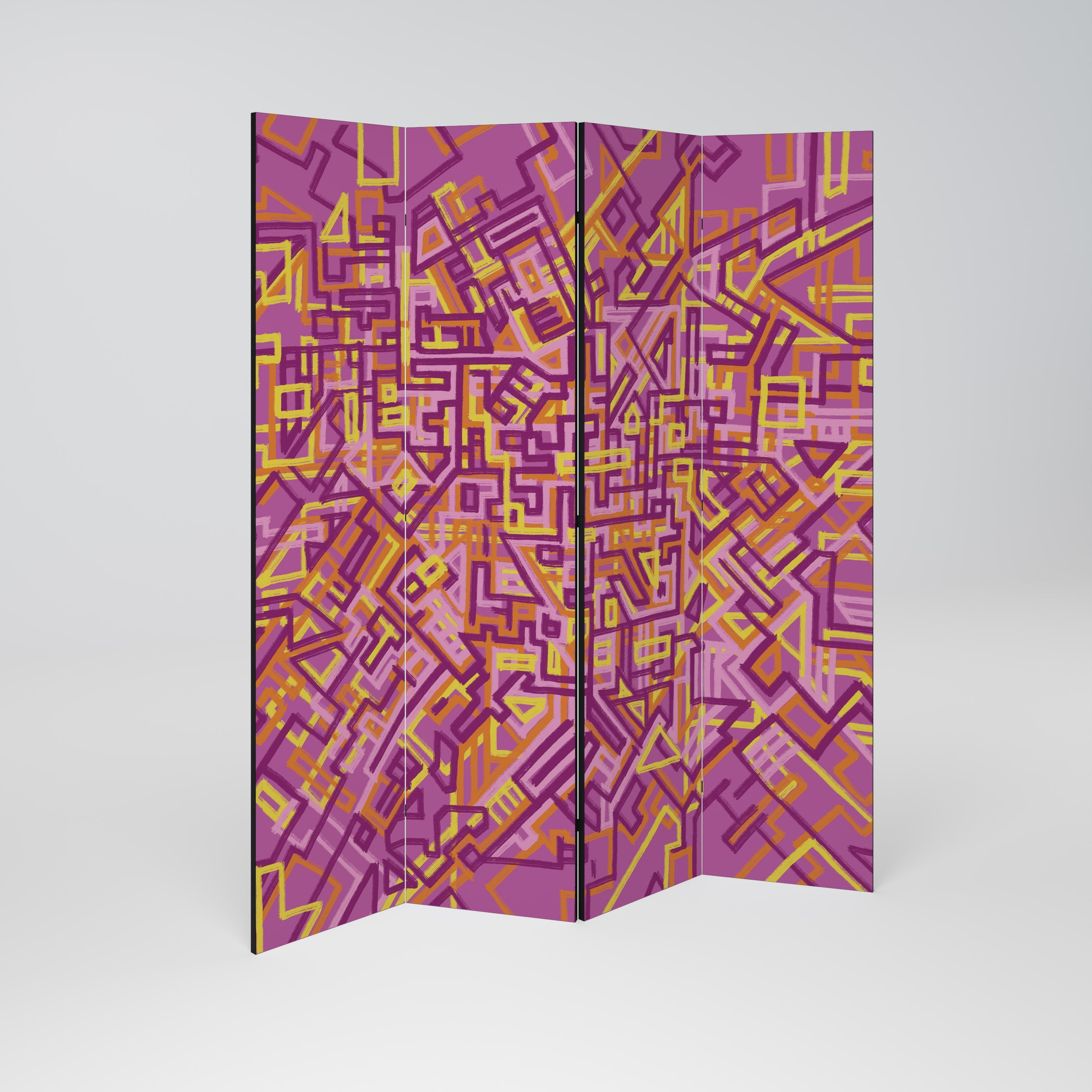 LOVELY MEMORIES Dekorativer 4-teiliger Raumteiler