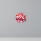 KALEIDOSCOPIC CUBISM Rundes Kunstregal in Schwarz