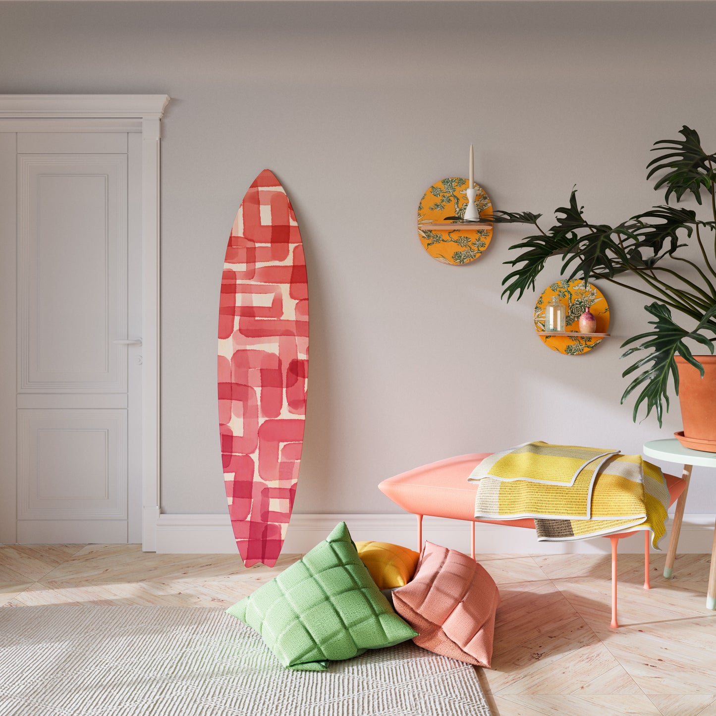 KALEIDOSCOPIC CUBISM Deko-Surfboard