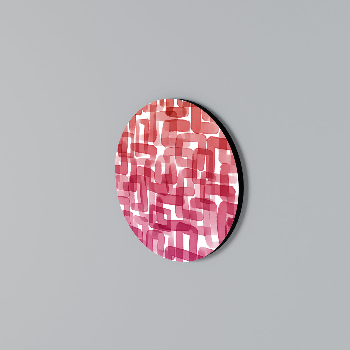 KALEIDOSCOPIC CUBISM Rundes Wandbild