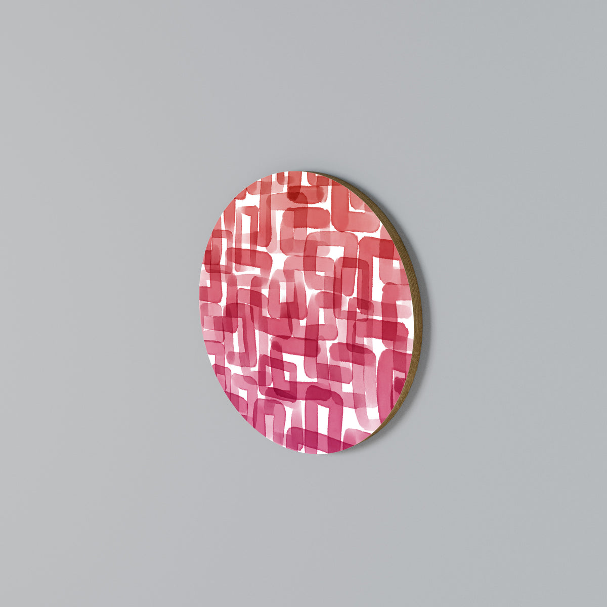 KALEIDOSCOPIC CUBISM Rundes Wandbild