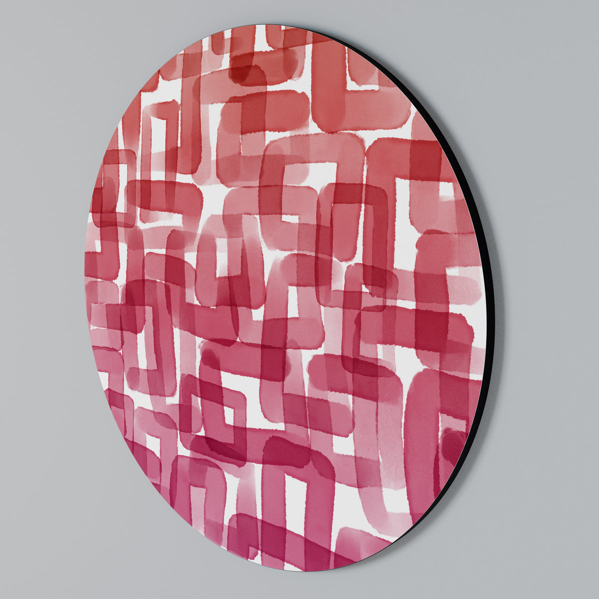 KALEIDOSCOPIC CUBISM Rundes Wandbild