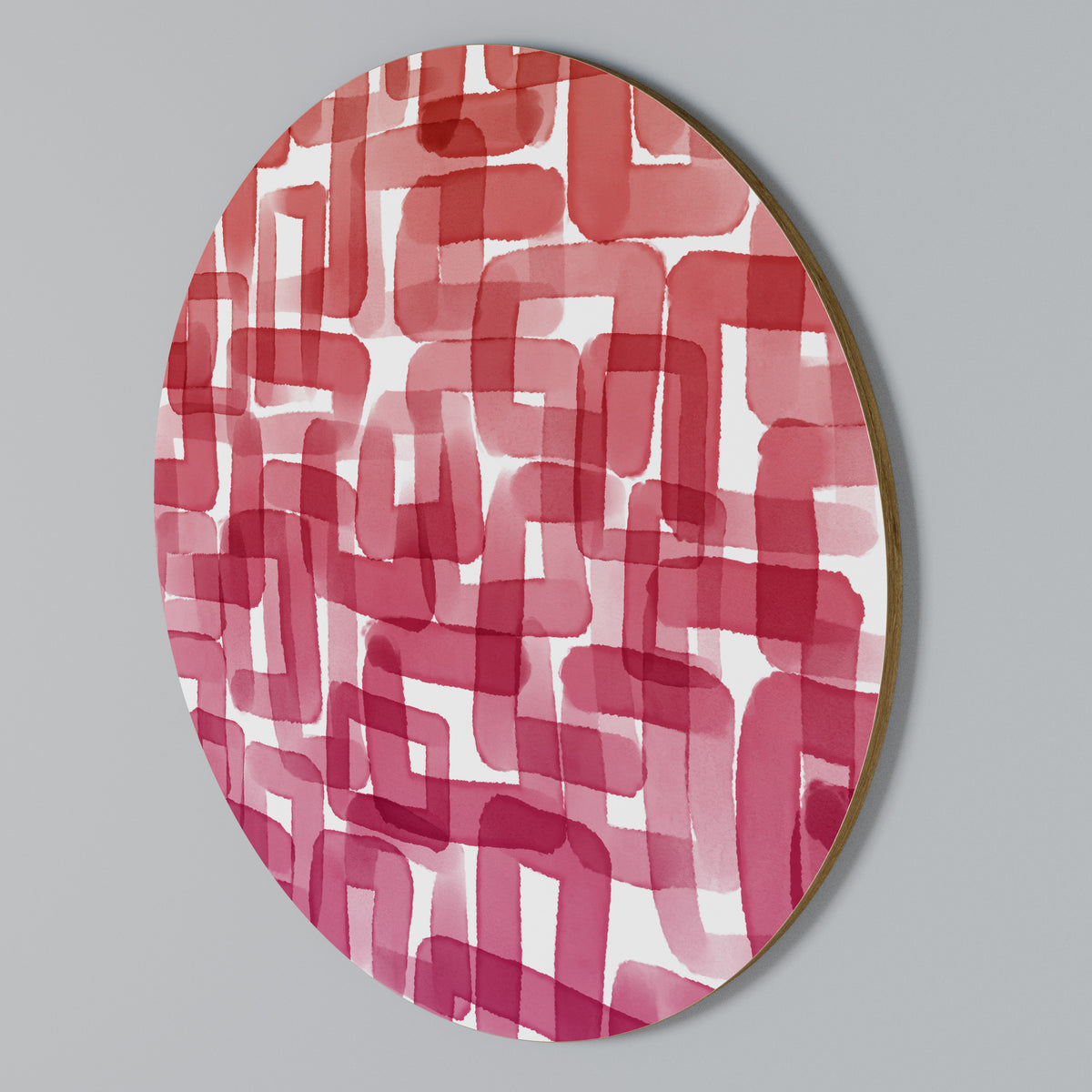 KALEIDOSCOPIC CUBISM Rundes Wandbild