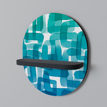 TURQUOISE RECTANGLES Dekoratives Wandregal