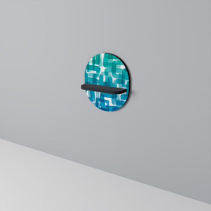 TURQUOISE RECTANGLES Dekoratives Wandregal