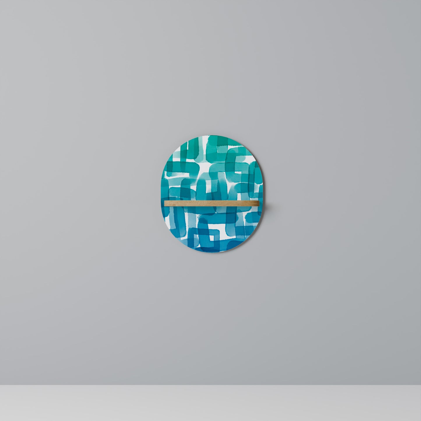 TURQUOISE RECTANGLES Dekoratives Wandregal
