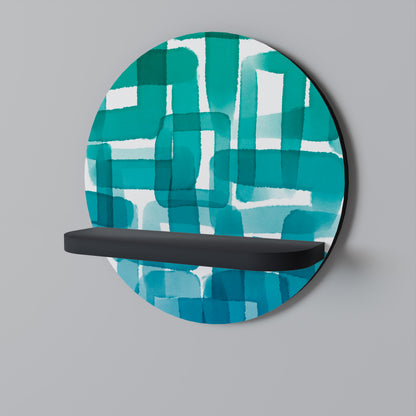 TURQUOISE RECTANGLES Dekoratives Wandregal