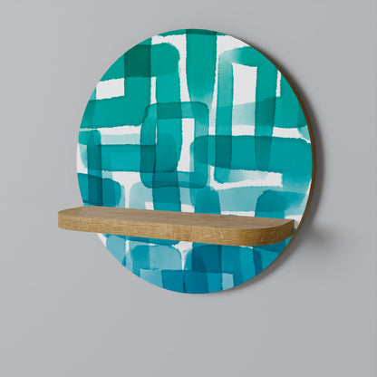 TURQUOISE RECTANGLES Dekoratives Wandregal