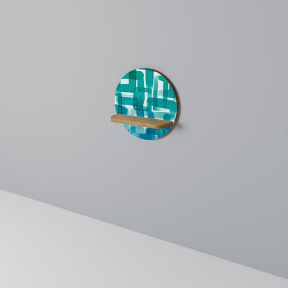 TURQUOISE RECTANGLES Dekoratives Wandregal