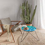 TURQUOISE RECTANGLES Couchtisch Ø 60 cm