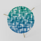 TURQUOISE RECTANGLES Couchtisch Ø 60 cm