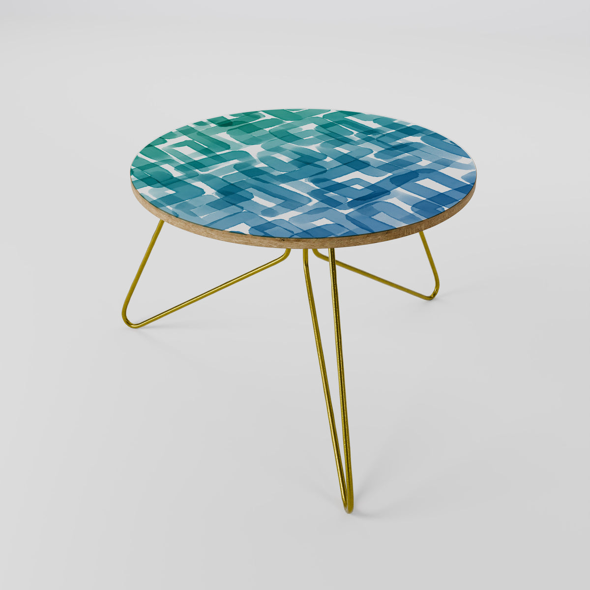 TURQUOISE RECTANGLES Couchtisch