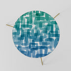 TURQUOISE RECTANGLES Couchtisch Ø 60 cm