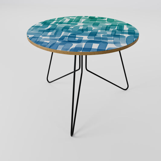 TURQUOISE RECTANGLES Couchtisch