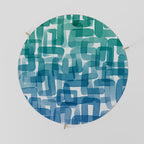 TURQUOISE RECTANGLES Couchtisch Ø 69 cm