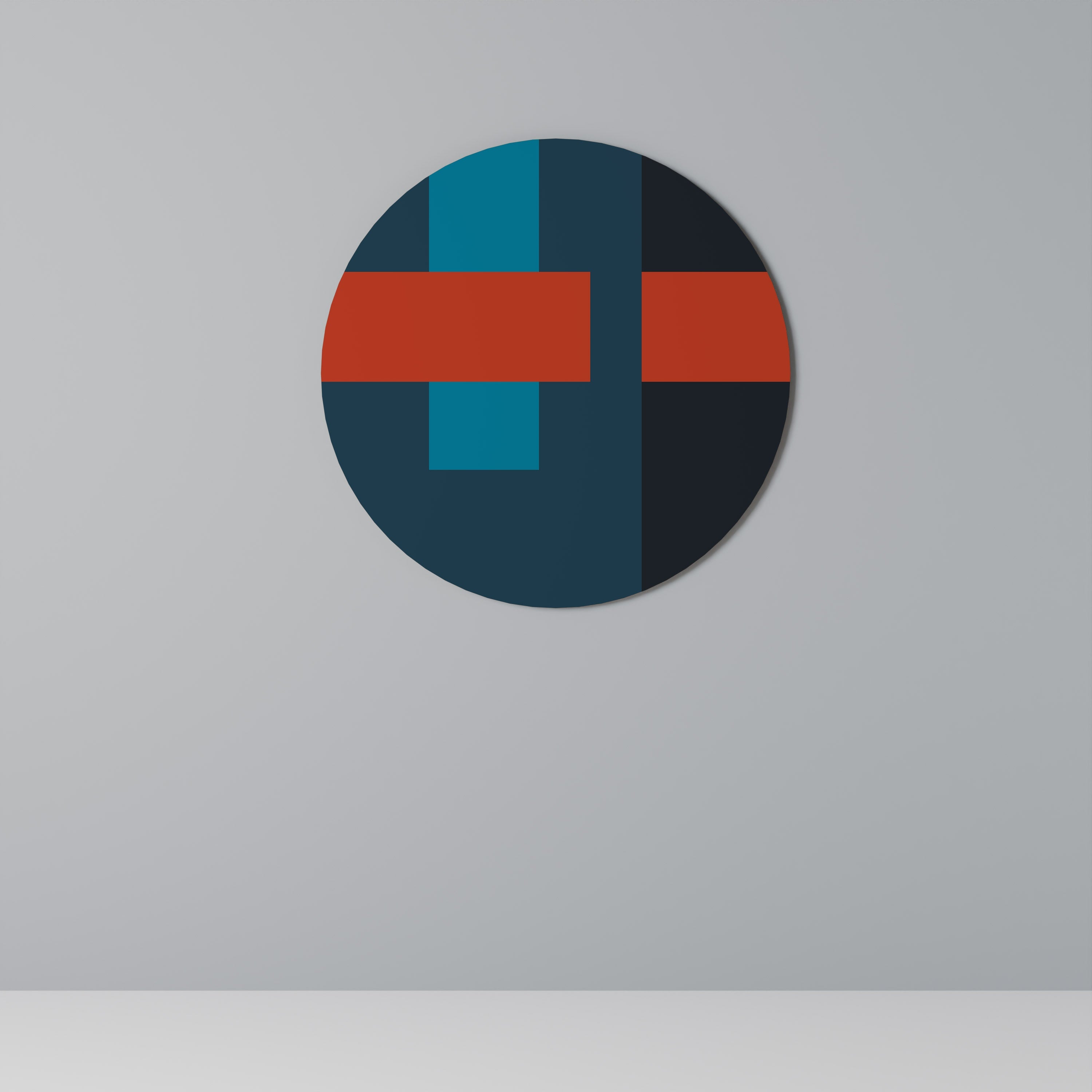 DARK MELANCHOLY Runde Wanddekoration Ø 69 cm