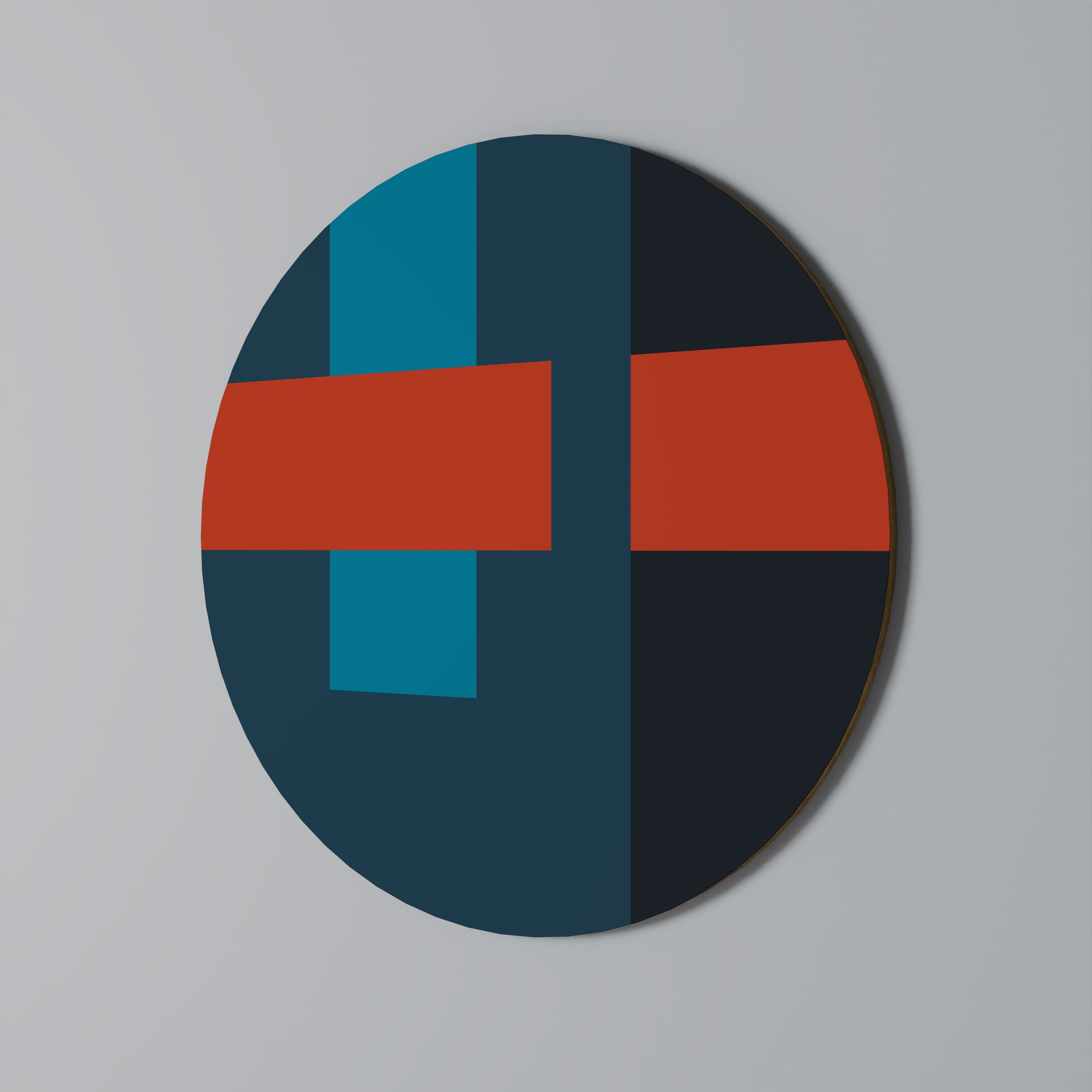 DARK MELANCHOLY Runde Wanddekoration Ø 69 cm