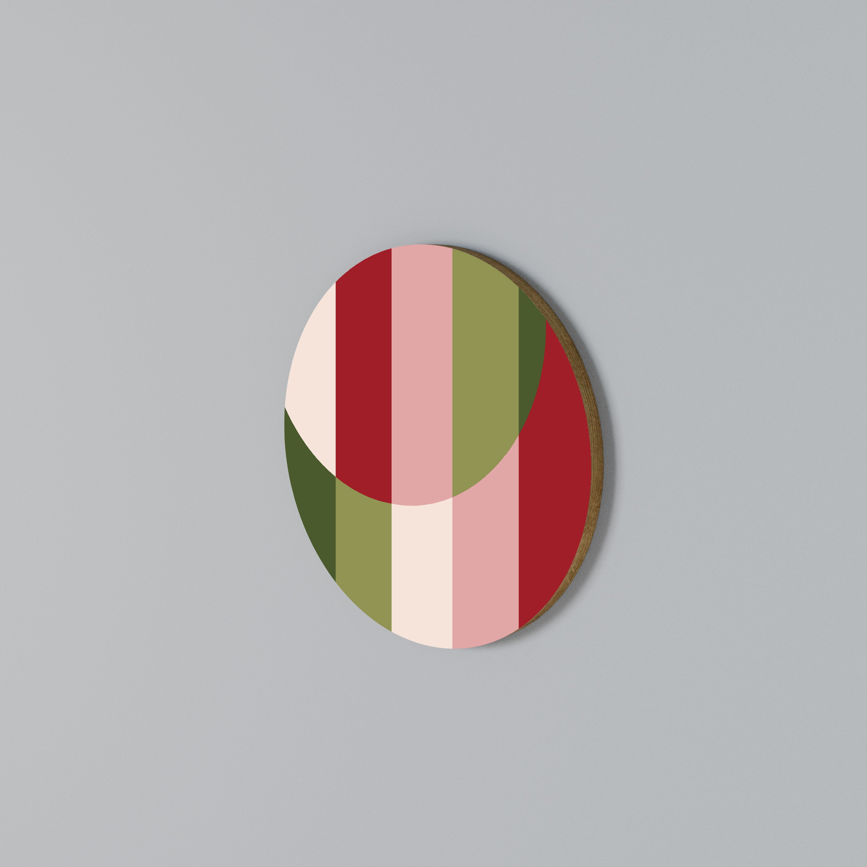 SMILING GEOMETRY Rundes Wandbild